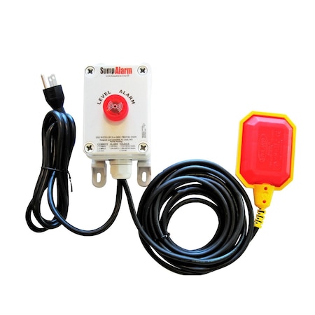 Indoor/Outdoor, High-Water Alarm, 120V, 16 Foot Tethered Float MPN:SA-120V-1L-16