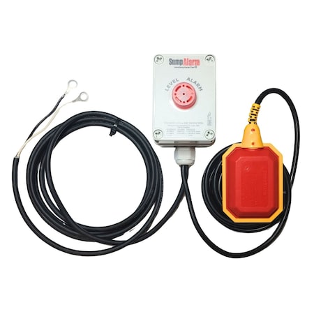 Indoor/Outdoor, High Water Alarm, 12 VDC, Includes 10 Foot Float Length, MPN:SA-12VDC-1L-10