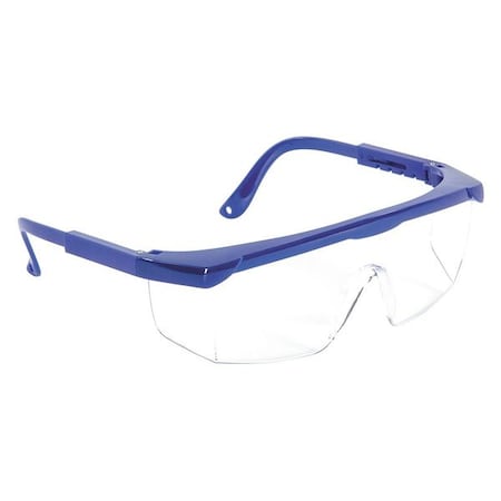 Safety Glasses, Anti-Scratch, Indoor/Outdoor Lens, Blue Frame MPN:SGLASS-ADJ