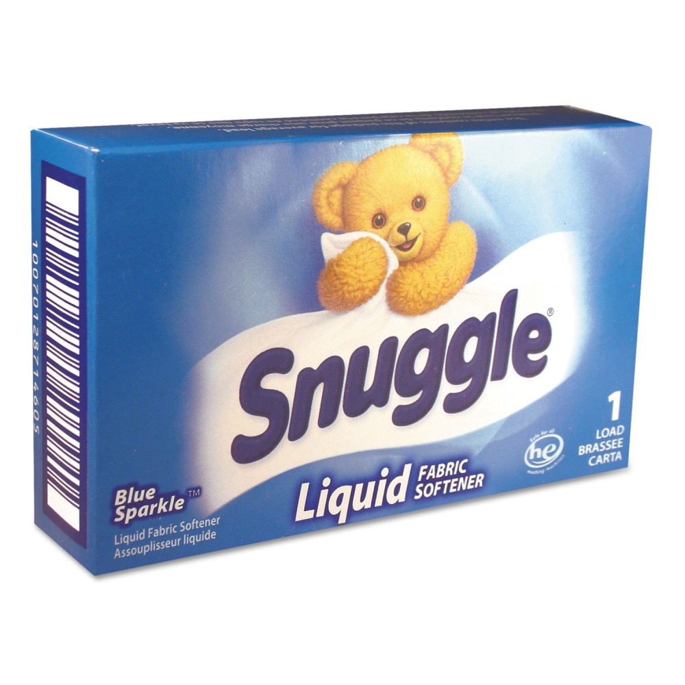 Snuggle Blue Sparkle Liquid HE Fabric Softener, Original, 1 Load Vend-Box, 100/Carton MPN:VEN 2979996