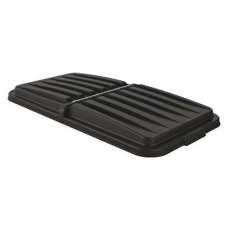 Tilt Truck Lid, Black, 1-1/2cu. yd., Hinged MPN:RMTT150LID