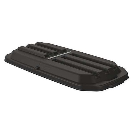 Tilt Truck Lid, Black, 1/2 cu. yd., Hinged MPN:RMTT50LID