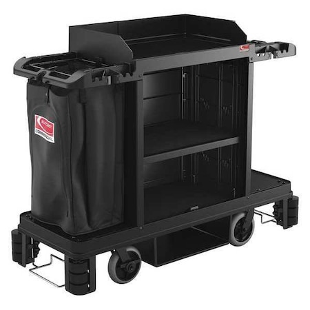 Housekeeping Cart, Premium, 360 deg. Castr MPN:HKC2000