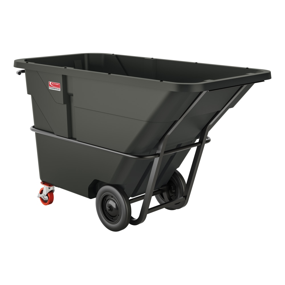 Suncast Commercial Heavy-Duty Tilt Truck, 1.5 Cu Yd., 49inH x 85-7/8inW x 41-1/4inD, Black MPN:RMTTHD150