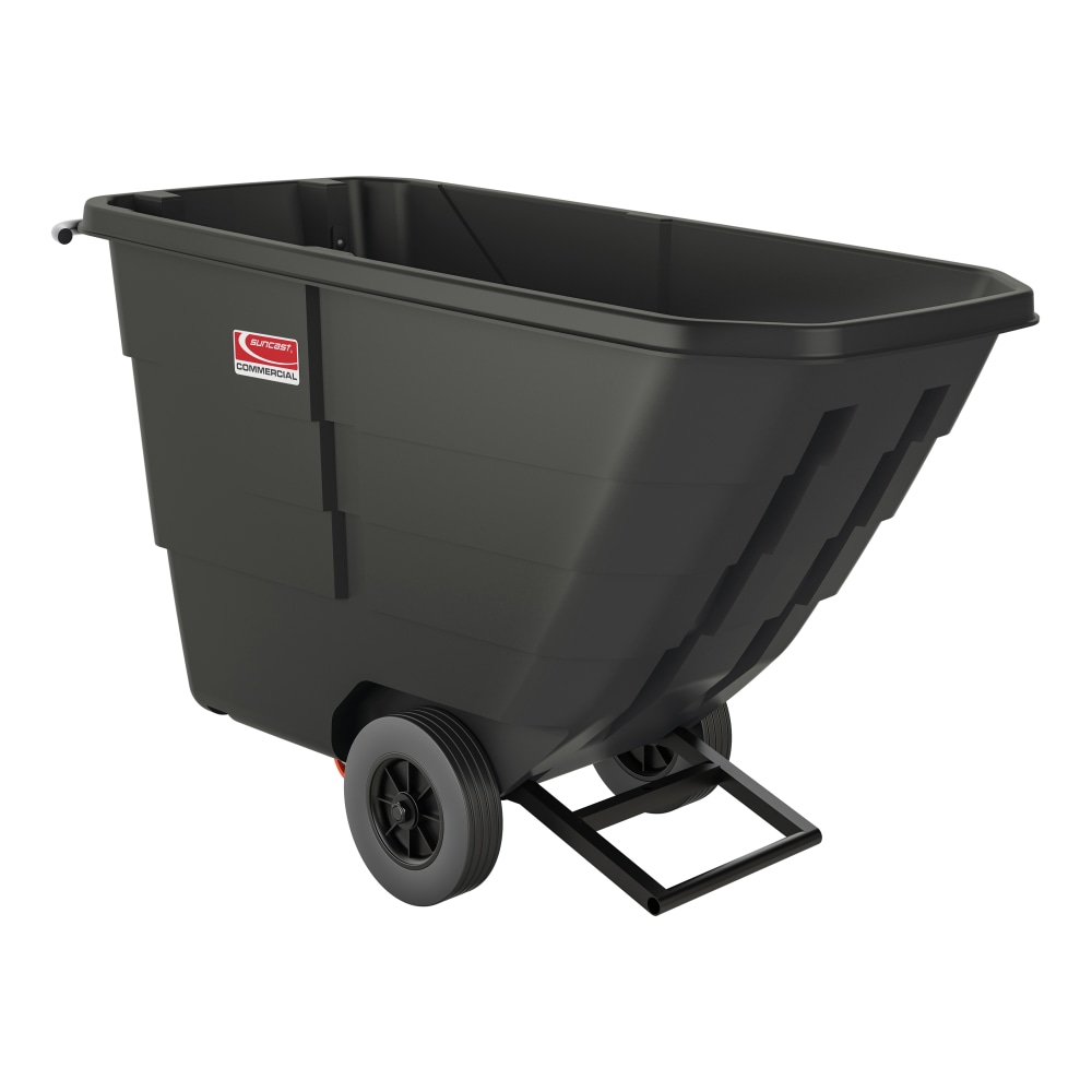 Suncast Commercial Tilt Truck, Light Duty, 0.5 Cu Yd., 34-7/8inH x 27-3/4inW x 59-1/8inD, Black MPN:RMTTLD50