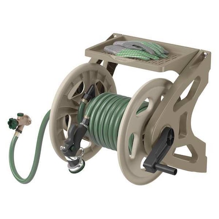 Garden Hose Reel, Wall Mount, 15 in, Resin MPN:CPLWMS200