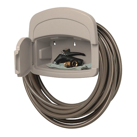 Garden Hose Hanger, Resin, 6 in W, Taupe MPN:DHH150