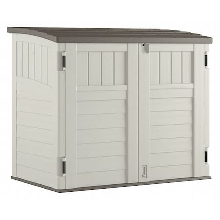 34 cu ft Resin Horizontal Storage Shed, Vanilla/Stoney MPN:BMS2500