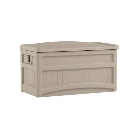 73 gal Resin Deck Box With Seat, Light Taupe MPN:DB7500