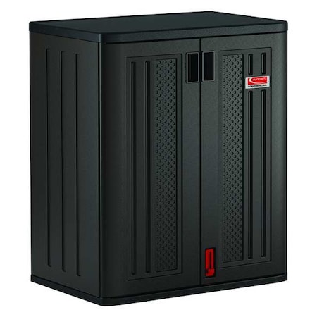 Stationary Storage Cabinet, 30 in W x 20 1/4 in D x 36 in H, Resin, 2 Shelves MPN:BMCCPD3600