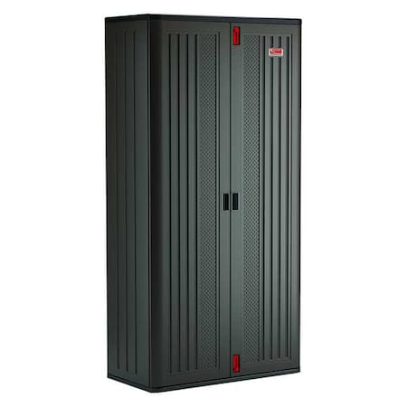 Stationary Storage Cabinet, 40 in W x 20 1/4 in D x 80 1/4 in H, Gray MPN:BMCCPD8004