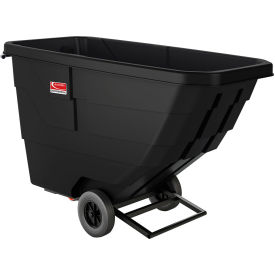 Suncast® Commercial Light Duty MDPE Tilt Truck 3/4 Cu. Yd. Cap. 750 lb. Capacity Black RMTTLD75 - Pkg Qty 3