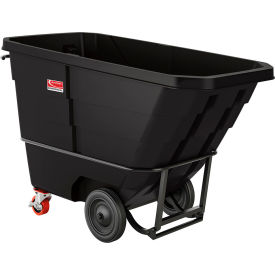 Suncast® Commercial Standard Duty MDPE Tilt Truck 1 Cu. Yd. Cap. 1300 lb. Capacity Black RMTTSD100 - Pkg Qty 3