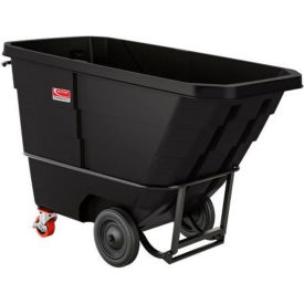Suncast®Towable/Forkliftable Standard Duty Plastic Tilt Truck 1 Cu. Yd. Cap1300 Lbs. Cap Blk RMTTSD100D