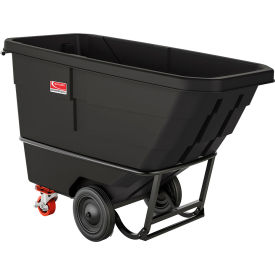 Suncast® Commercial Standard Duty MDPE Tilt Truck 3/4 Cu. Yd. Cap. 1300 lb. Capacity Black RMTTSD75 - Pkg Qty 3
