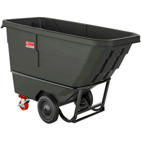 Suncast® Towable/Forkliftable Heavy Duty Plastic Tilt Truck 3/4 Cu. Yd. Cap 1400 Lbs Cap Blk RMTTSD75D