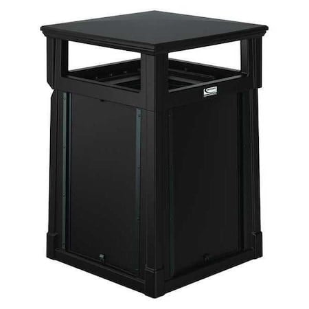 35 gal. Roto-molded Square Trash Can, Brown MPN:RMCC3501