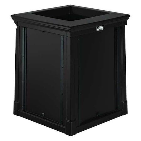 35 gal. Roto-molded Square Trash Can, Brown MPN:RMCC3502