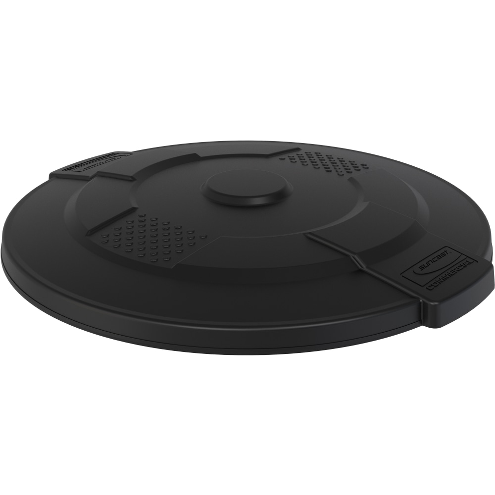 Suncast Commercial Utility Trash Can Lid, 55 Gallon, Black MPN:TCU55GLIDD