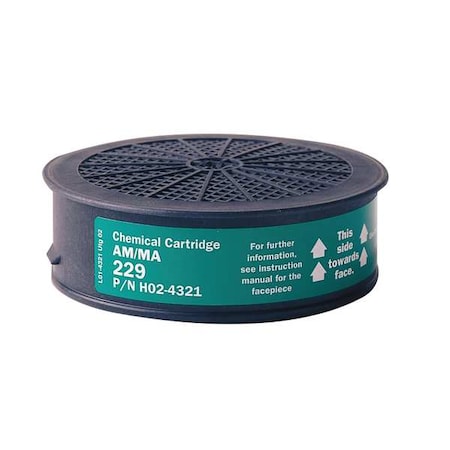 Cartridge, Green, Push to Connect, Sundstrom Respirators MPN:SR 229