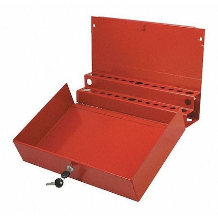 Locking ScrewDriver/Pry Bar Holder, L, Red MPN:8011