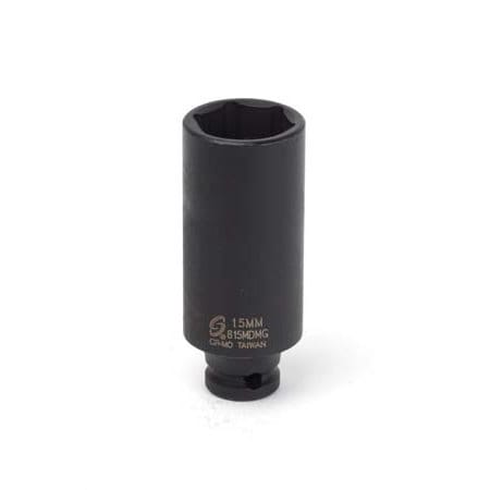 Magnetic Impact Socket, 1/4 in. Dr, 15mm MPN:815MDMG