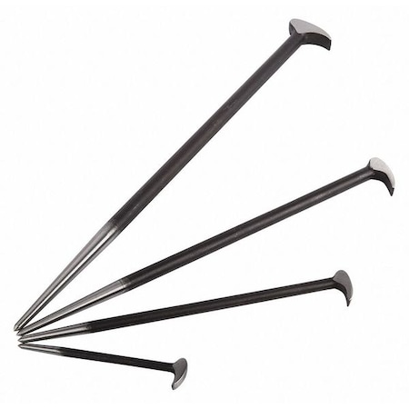 Rolling Head Pry Bar Set, 4 pcs. MPN:9804