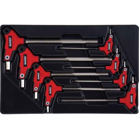 8 Piece Metric T-Shape Hex Key Set, 9858M MPN:9858M