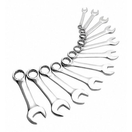 Stubby Combo Wrench Set, SAE, 11 pcs. MPN:9930