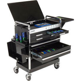 Sunex® Tools Professional 5-Drawer Black Tool Cart W/ Locking Top 27