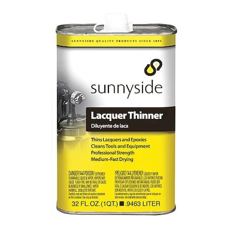 Lacquer Thinner, 1 qt. MPN:45732
