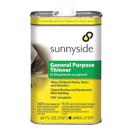 Paint Thinner, 1/4 gal., Solvent Base MPN:47632