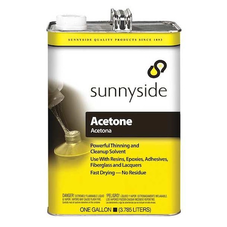 Cleanup Solvent, Acetone, 1 qal, Can, Clear MPN:840G1