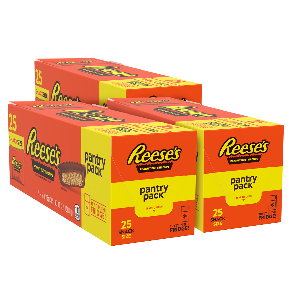 Reeses Snack Size Pantry Packs, 13.75 Oz, Case Of 3 Packs MPN:008101289133