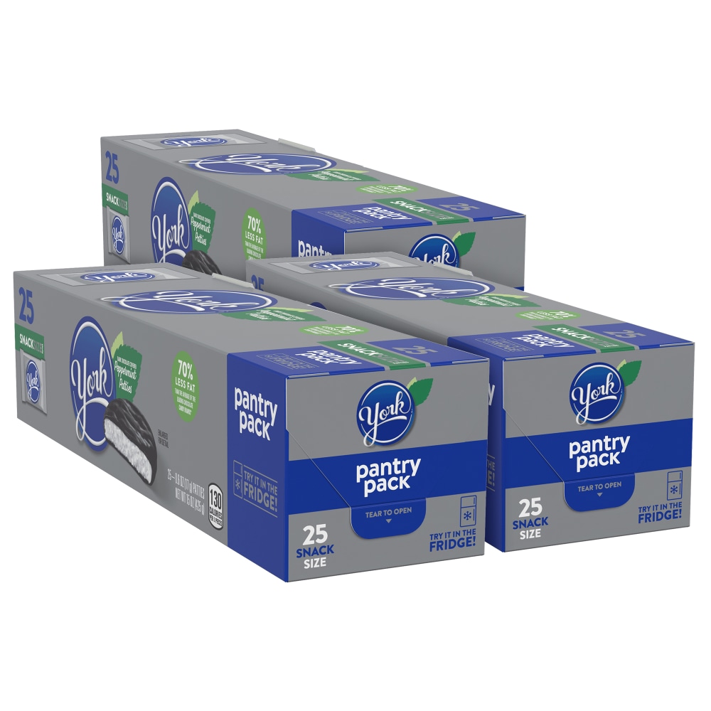 York Snack Size Pantry Packs, 15 O, Case Of 3 Packs MPN:008101289157