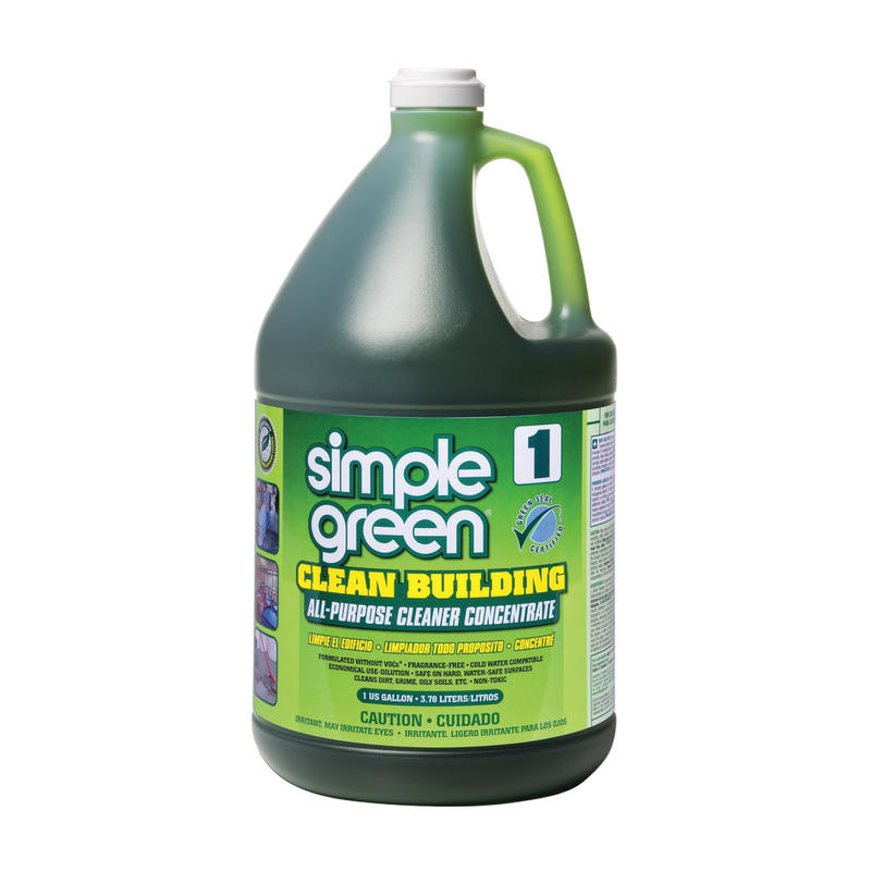 Simple Green Clean Building All-Purpose Cleaner Concentrate, Unscented, 128 Oz Bottle, Case Of 2 (Min Order Qty 2) MPN:11001CT