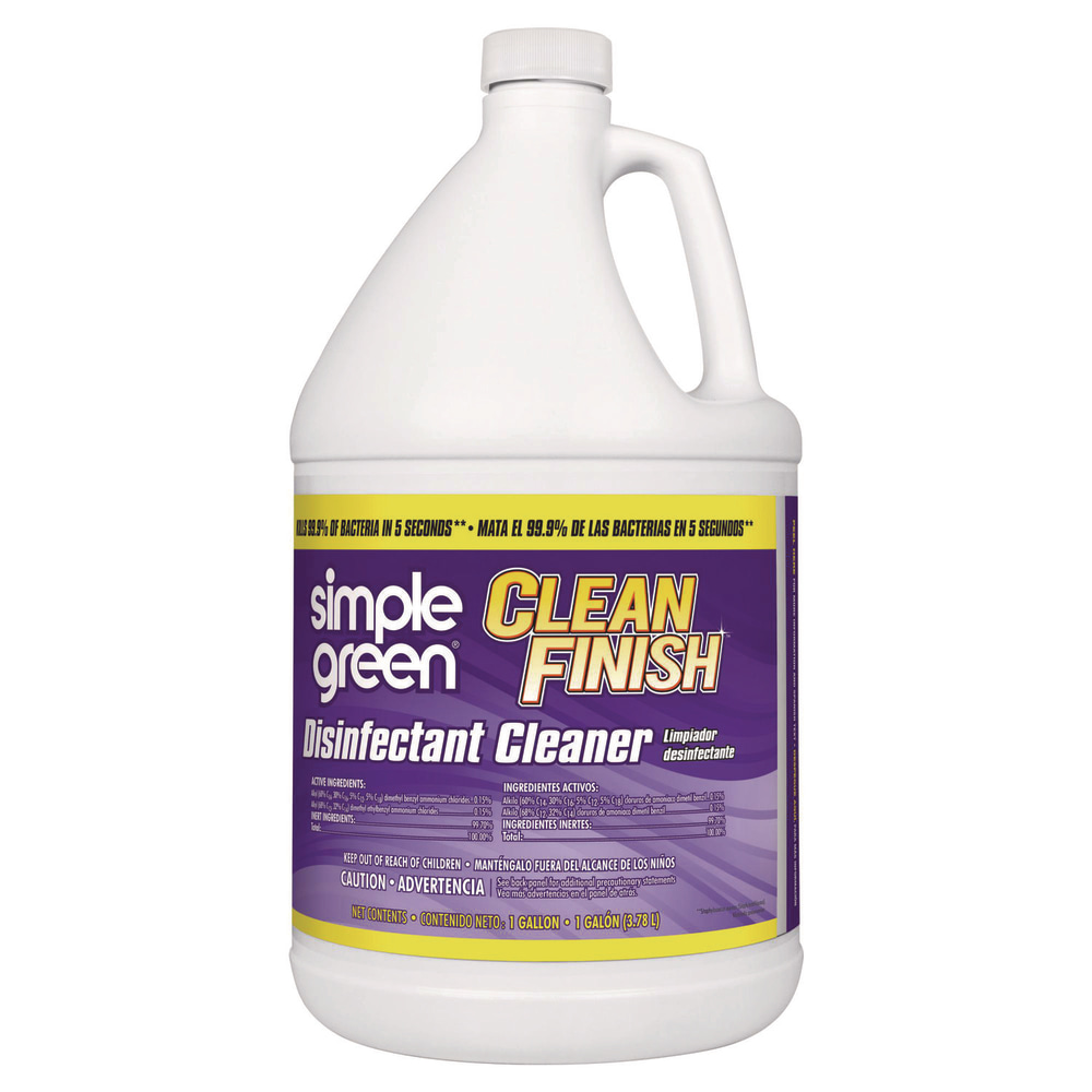 Simple Green Clean Finish Disinfectant Cleaner, 1 gal Bottle, Herbal MPN:2810000401128EA