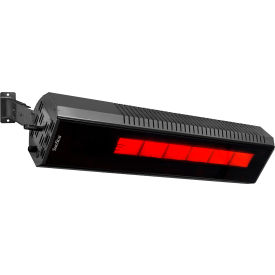 SunStar® Glass™ Infrared Patio Heater Propane Wall/Ceiling Mount Black SGL35-L10