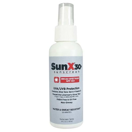 Sunscreen, Spray Bottle, 4 oz. MPN:18-304