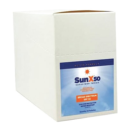 Sunscreen, 0.25 oz, Packet, 50 SPF, PK25 MPN:18-915G