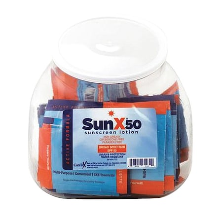 Sunscreen, 0.25 oz, Packet, 50 SPF, PK25 MPN:18-917G