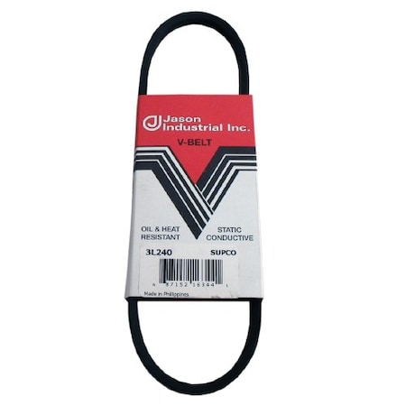3L240 FHP V-Belt, 24 in Outside Length, 3/8 in Top Width MPN:3L240