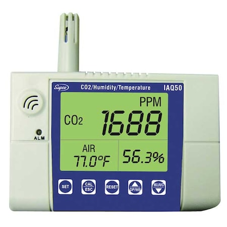 Indoor Air Quality Monitor, Wall Mounted MPN:IAQ50
