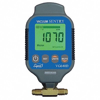 Vacuum Gauge Digital 0 to 19000 Microns MPN:VG640D