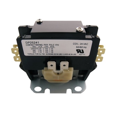 Contactor, 25A, 24V, 1.5 Pole MPN:DP25241
