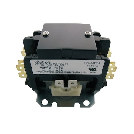 Contactor, 30A, 120V, 2 Pole MPN:DP301202