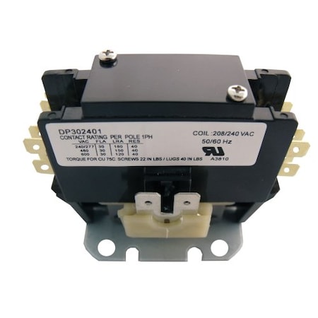 Contactor, 30A, 240V, 1.5 Pole MPN:DP302401