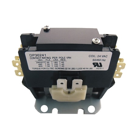 Contactor, 1.5 Pole, 24V, 30A MPN:DP30241