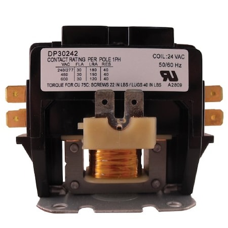 Contactor, 30A, 24V, 2 Pole MPN:DP30242