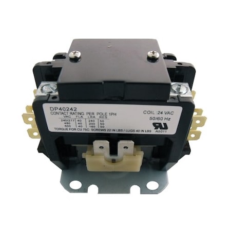 Contactor, 40A, 24V, 2 Pole MPN:DP40242